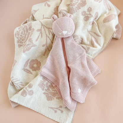 Organic Floral Baby Blanket Hug