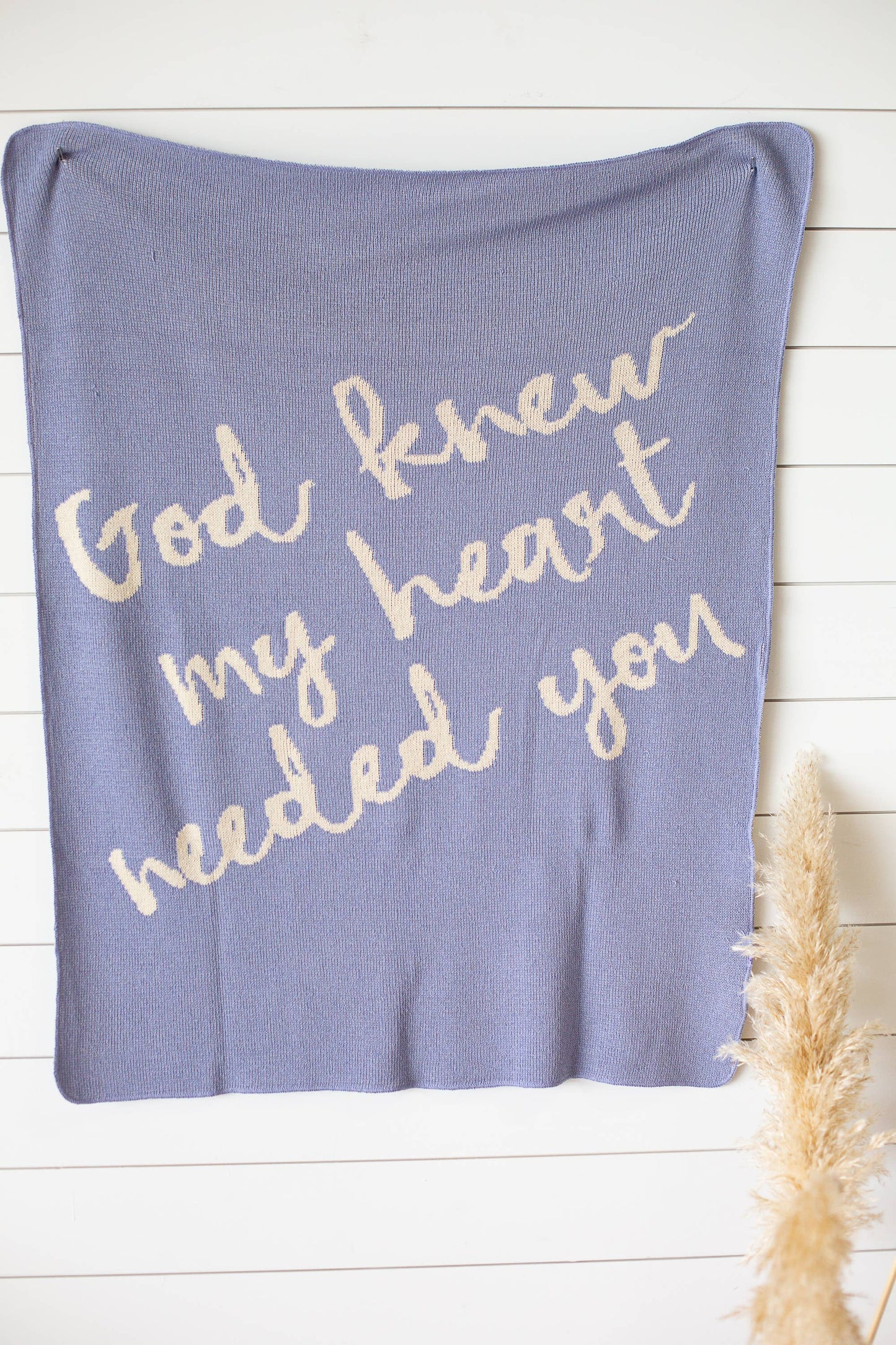 Modern Burlap - Made in the USA | God Knew My Heart Needed You Throw