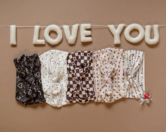 Joy Felts - I LOVE YOU - Wool Letter Garland - Regular Size Letter