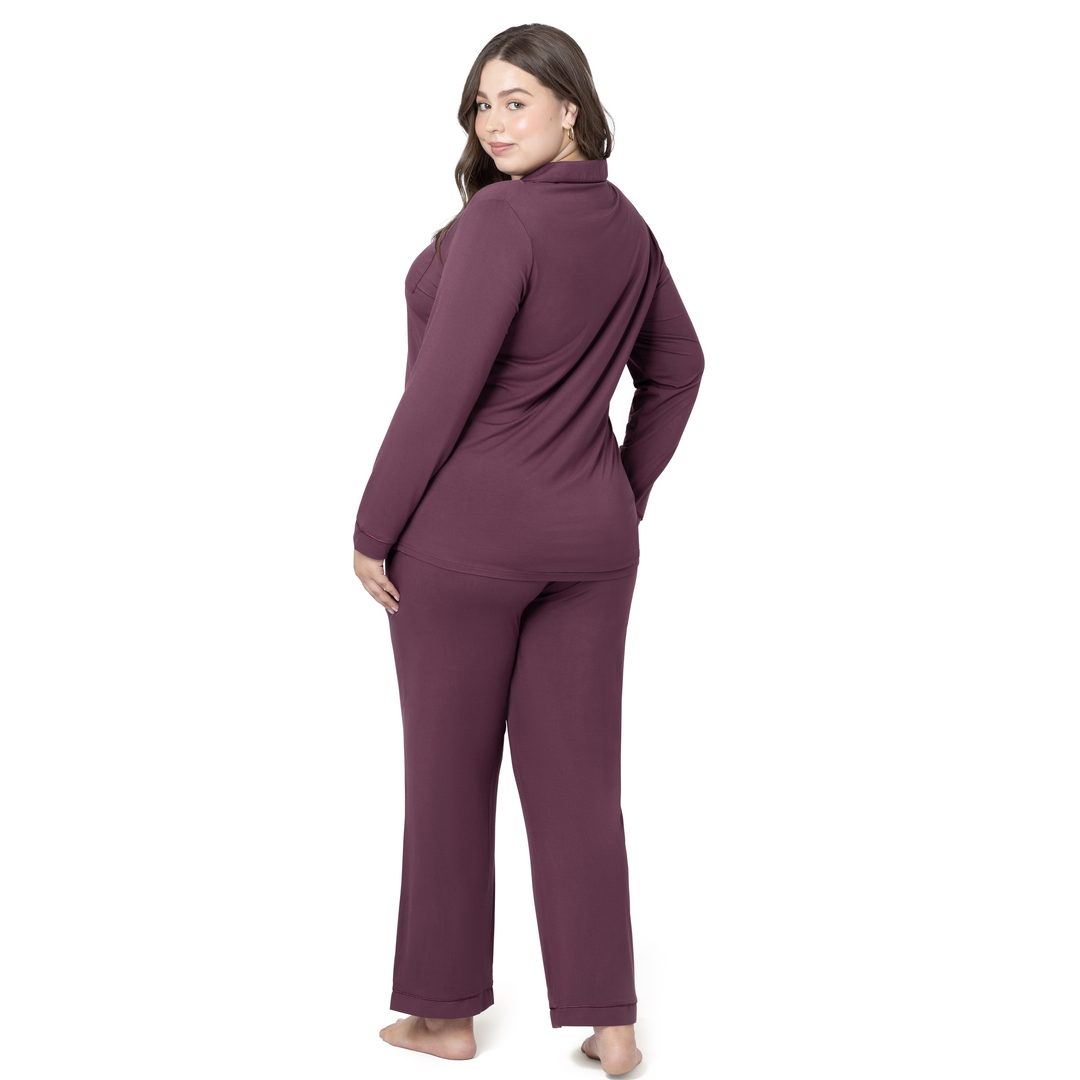 Kindred Bravely - Clea Bamboo Classic Long Sleeve Maternity & Nursing Pajama