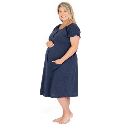 Kindred Bravely - 3 In 1 Universal Labor, Delivery & Nursing Gown