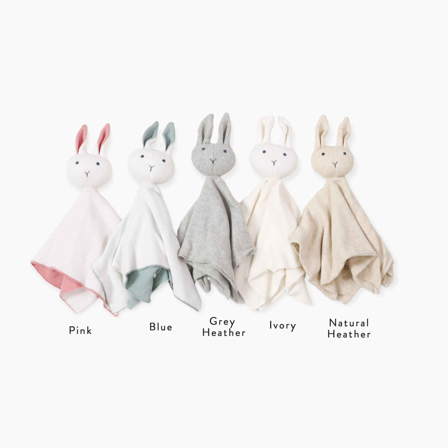 Viverano Organics - Bunny -Organic Baby Lovey Security Knit Blanket Cuddle Cloth