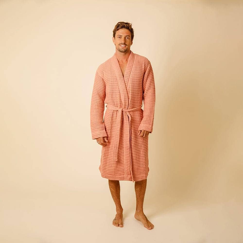 Happy Place Brand - Organic Weightless Waffle Bath Robe