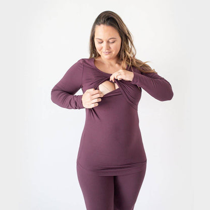 Kindred Bravely - Jane Long Sleeve Nursing Pajama Set - Top & Bottom