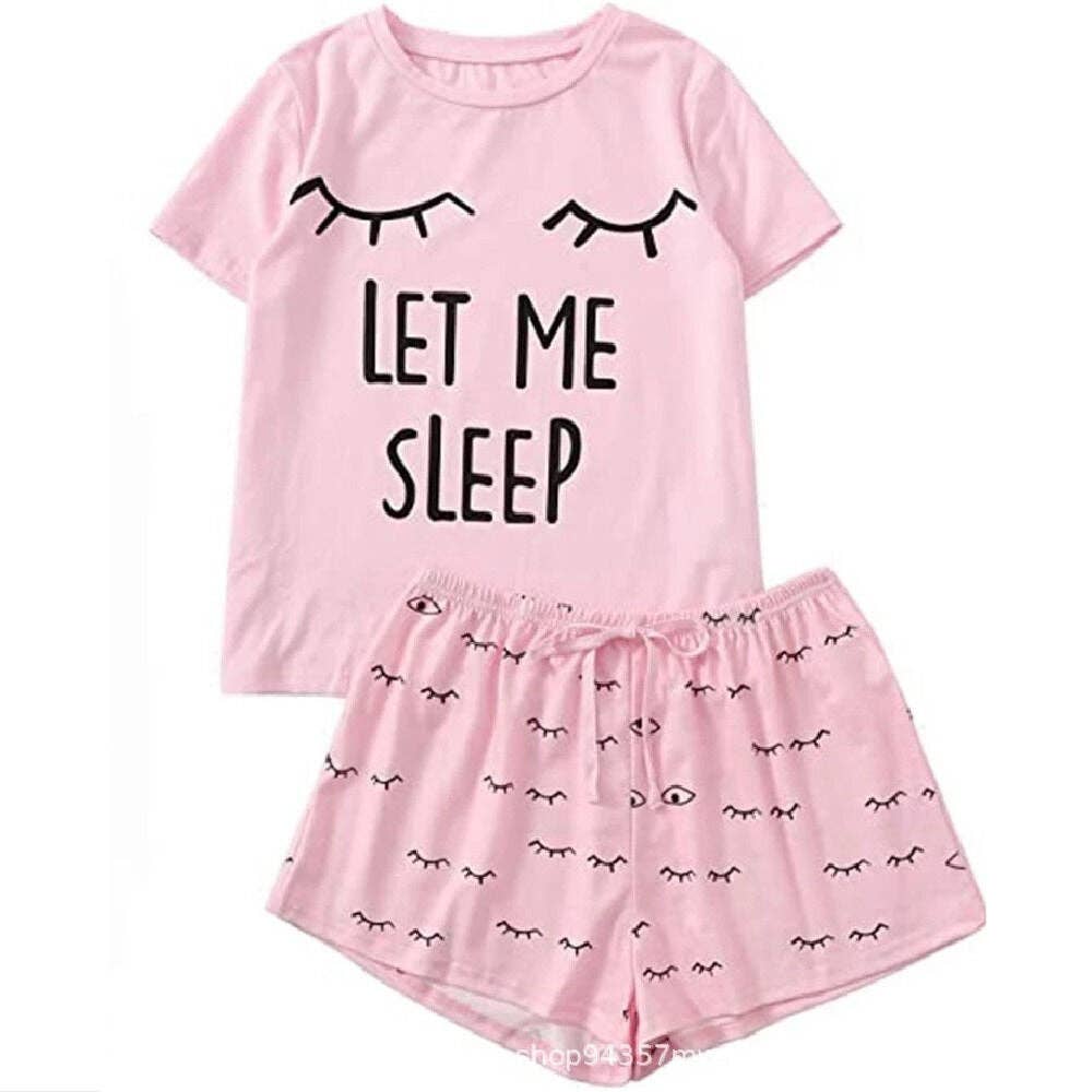 madeinclothinginc - Cat Print Casual Women’s Pajamas Set in Various Colors