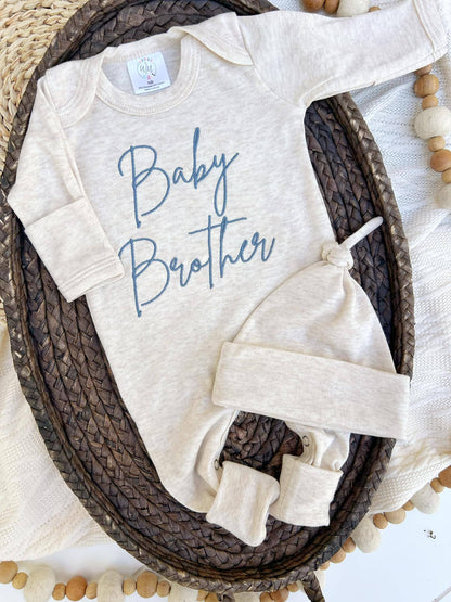 Wonderfully Made - Baby Romper | Baby Brother Blue - Baby Announcement