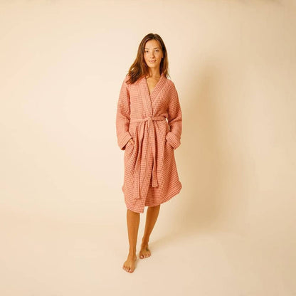 Happy Place Brand - Organic Weightless Waffle Bath Robe