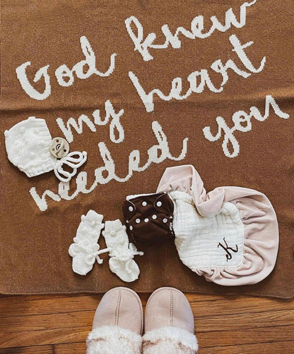 Modern Burlap - Made in the USA | God Knew My Heart Needed You Throw