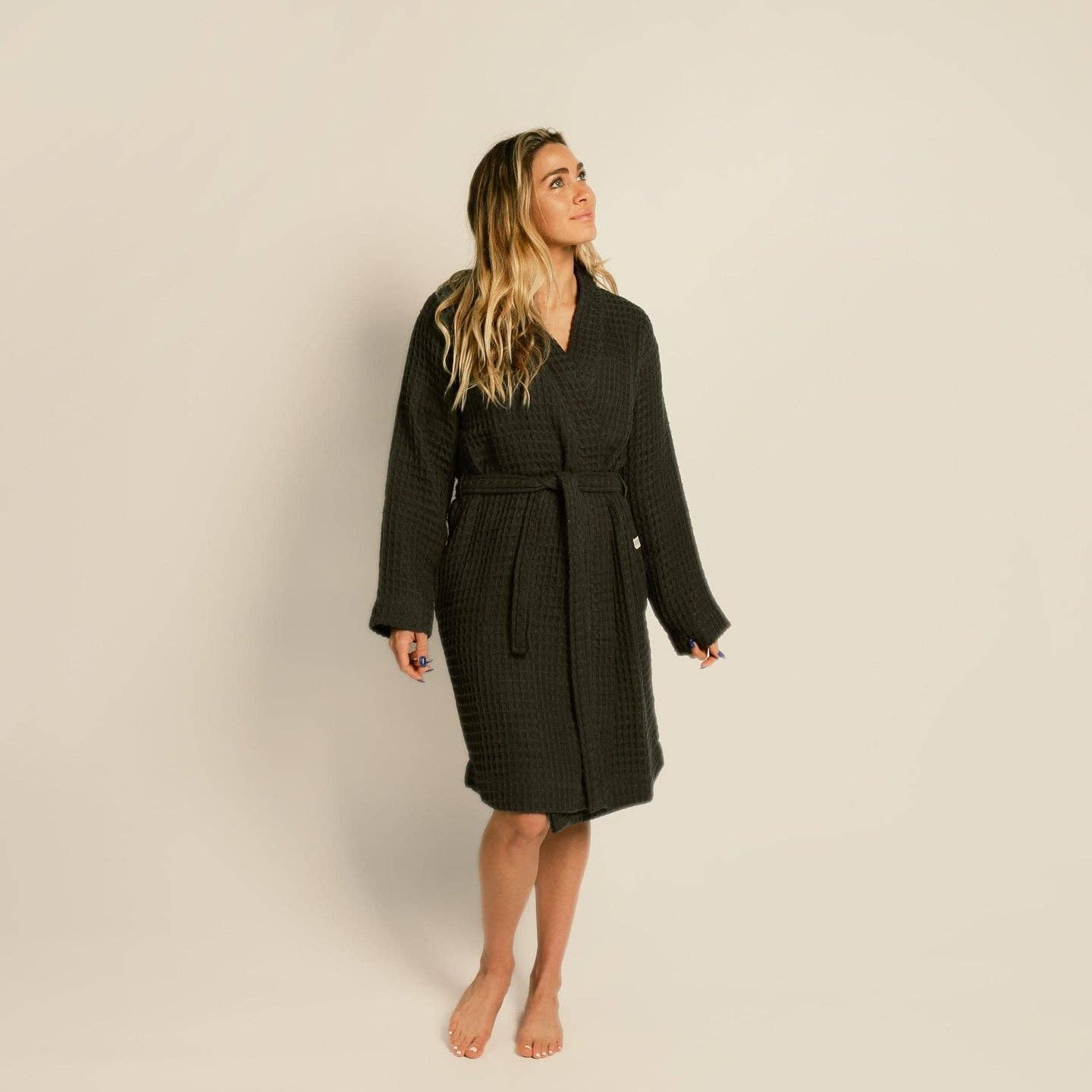 Happy Place Brand - Organic Weightless Waffle Bath Robe