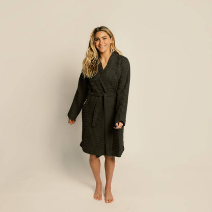 Happy Place Brand - Organic Weightless Waffle Bath Robe