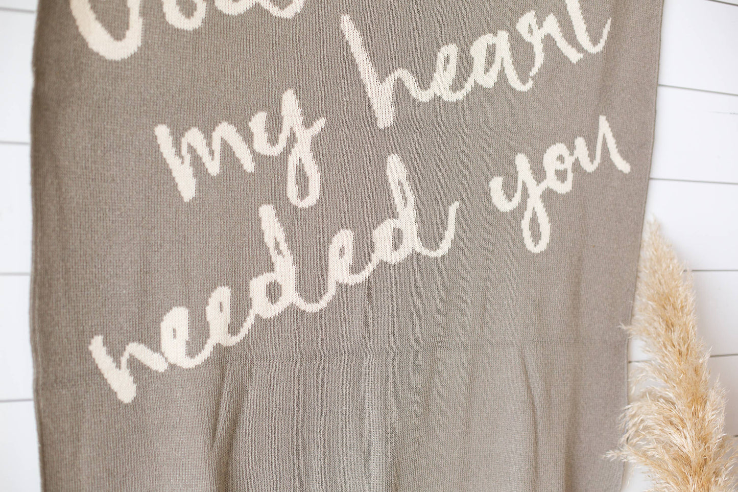 Modern Burlap - Made in the USA | God Knew My Heart Needed You Throw