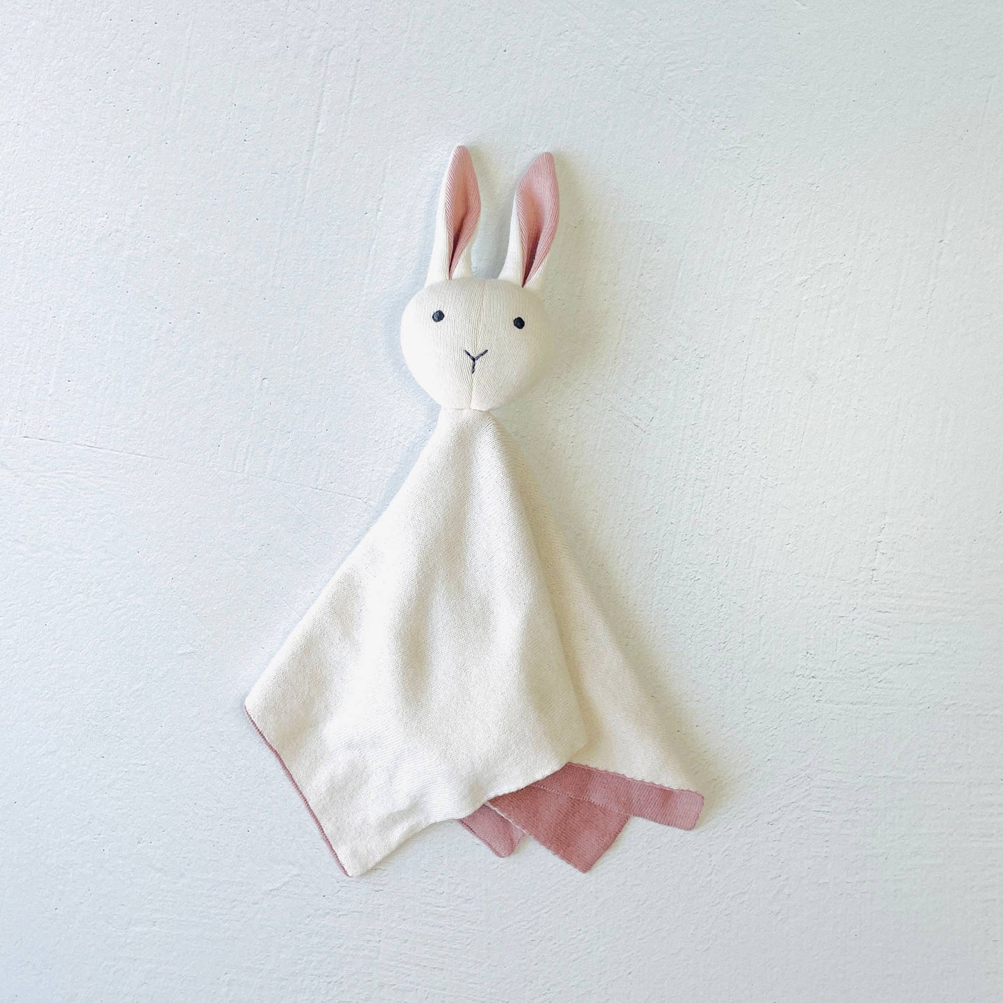 Viverano Organics - Bunny -Organic Baby Lovey Security Knit Blanket Cuddle Cloth