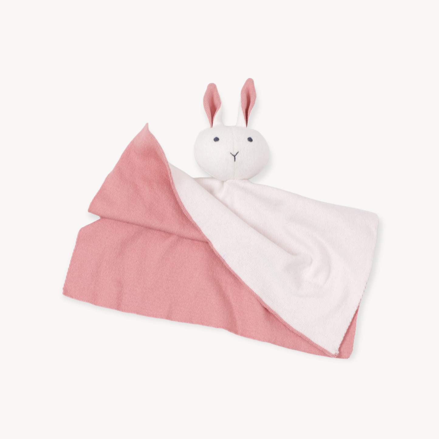 Viverano Organics - Bunny -Organic Baby Lovey Security Knit Blanket Cuddle Cloth