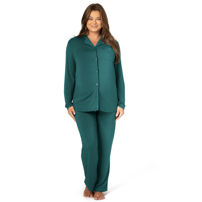 Kindred Bravely - Clea Bamboo Classic Long Sleeve Maternity & Nursing Pajama