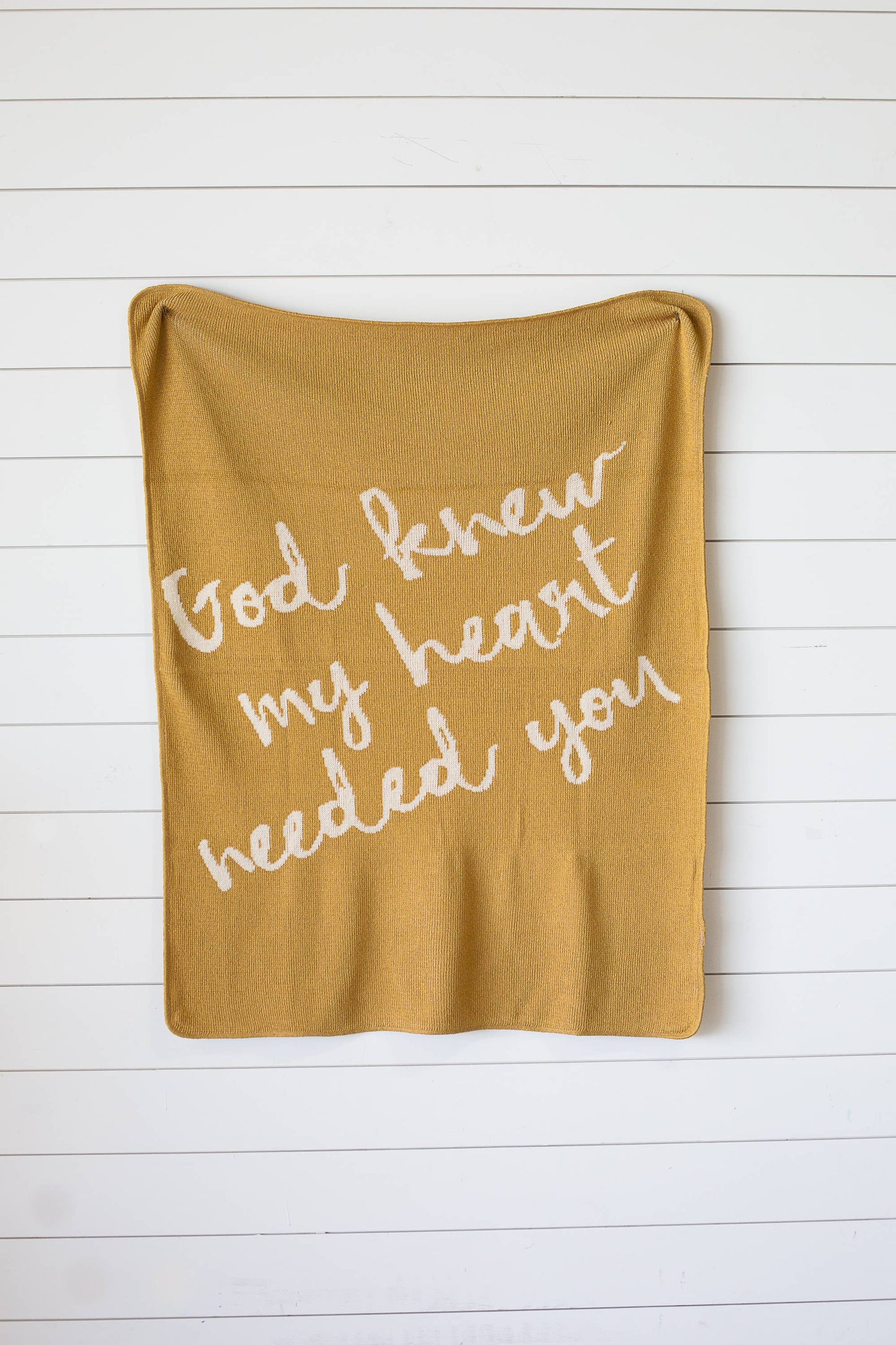 Modern Burlap - Made in the USA | God Knew My Heart Needed You Throw