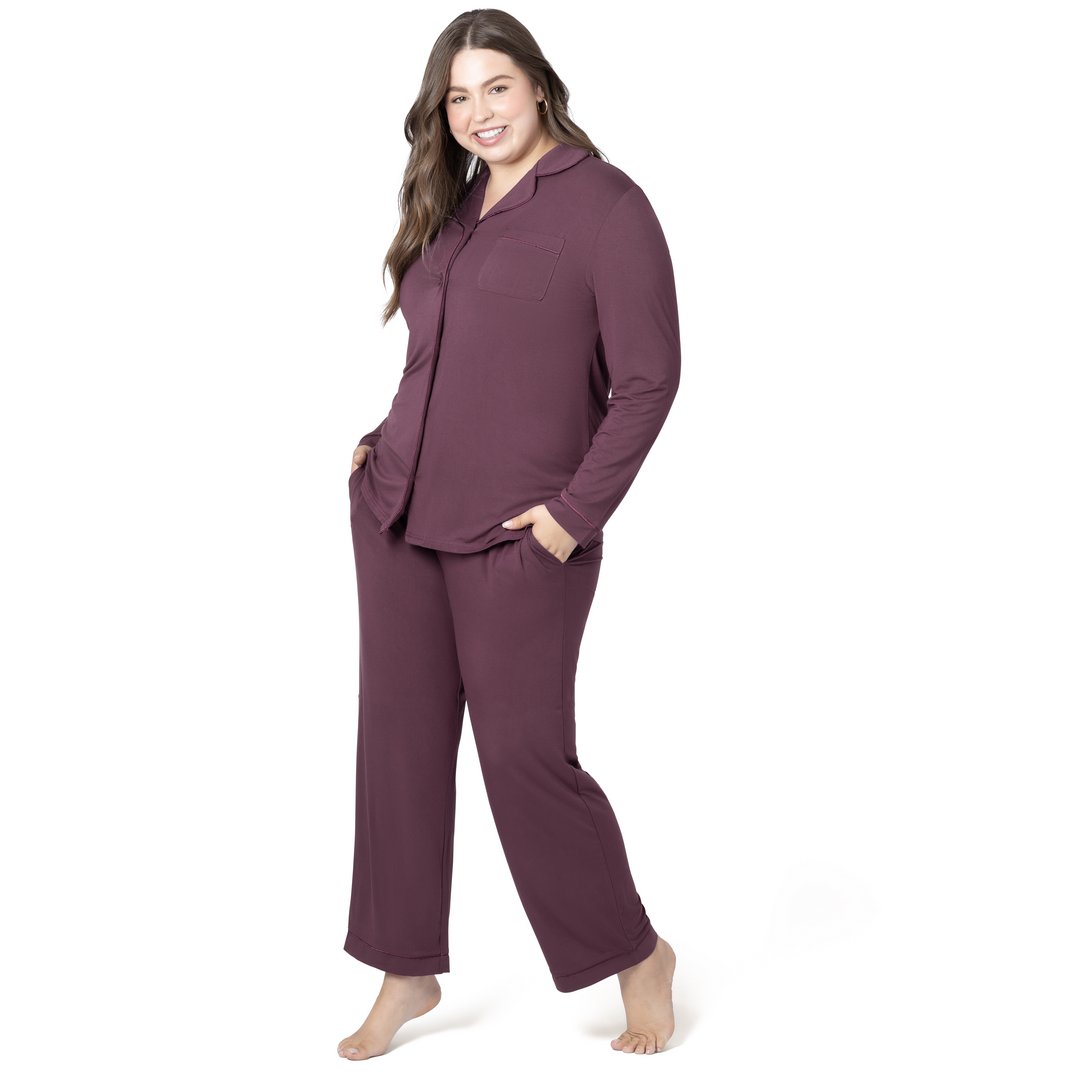 Kindred Bravely - Clea Bamboo Classic Long Sleeve Maternity & Nursing Pajama