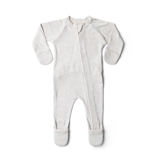 goumikids - Grow With You Footie + Loose Fit - Storm Gray