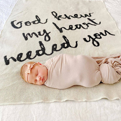 Modern Burlap - Made in the USA | God Knew My Heart Needed You Throw