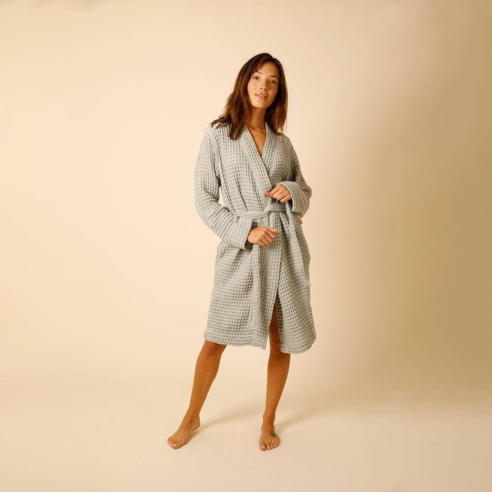 Happy Place Brand - Organic Weightless Waffle Bath Robe