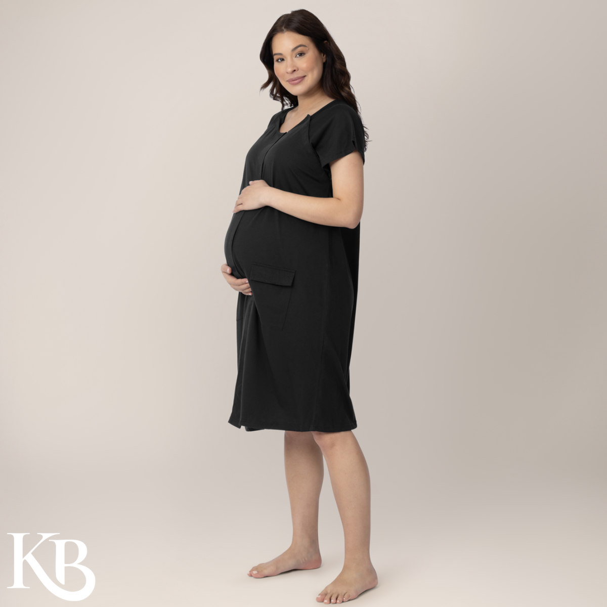 Kindred Bravely - 3 In 1 Universal Labor, Delivery & Nursing Gown