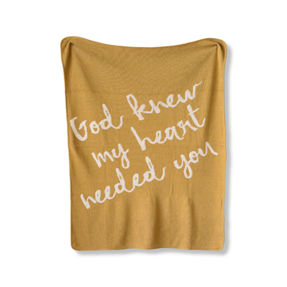 Modern Burlap - Made in the USA | God Knew My Heart Needed You Throw