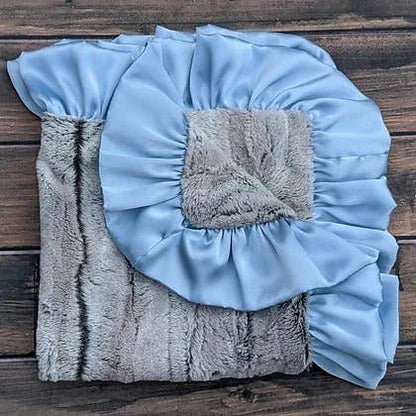 Cuddle Couture - Silver Fox- Baby Blue