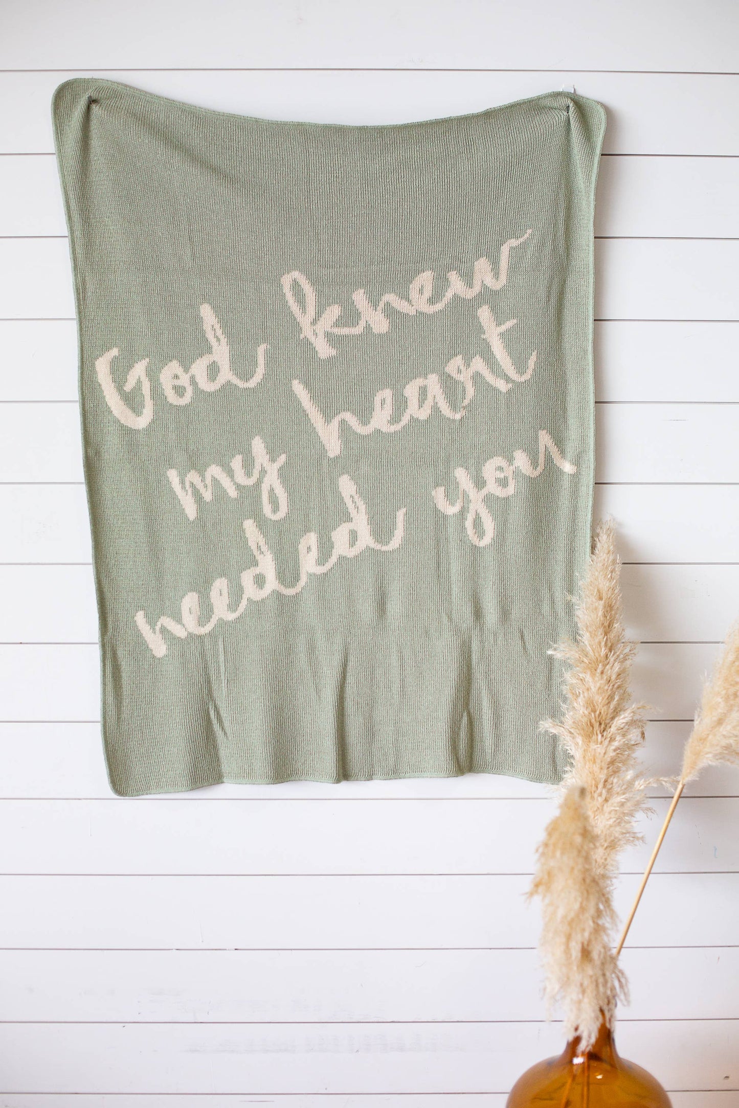 Modern Burlap - Made in the USA | God Knew My Heart Needed You Throw