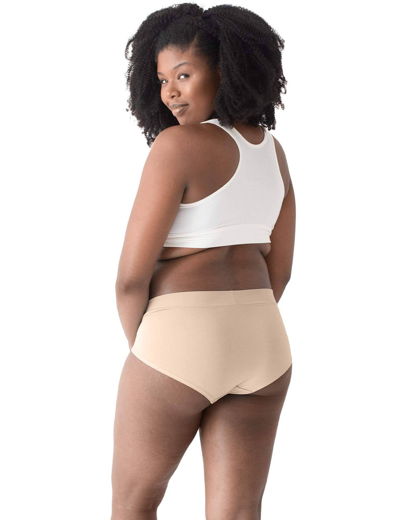 Kindred Bravely - Bamboo Maternity & Postpartum Panties - 2 Pack black & beige