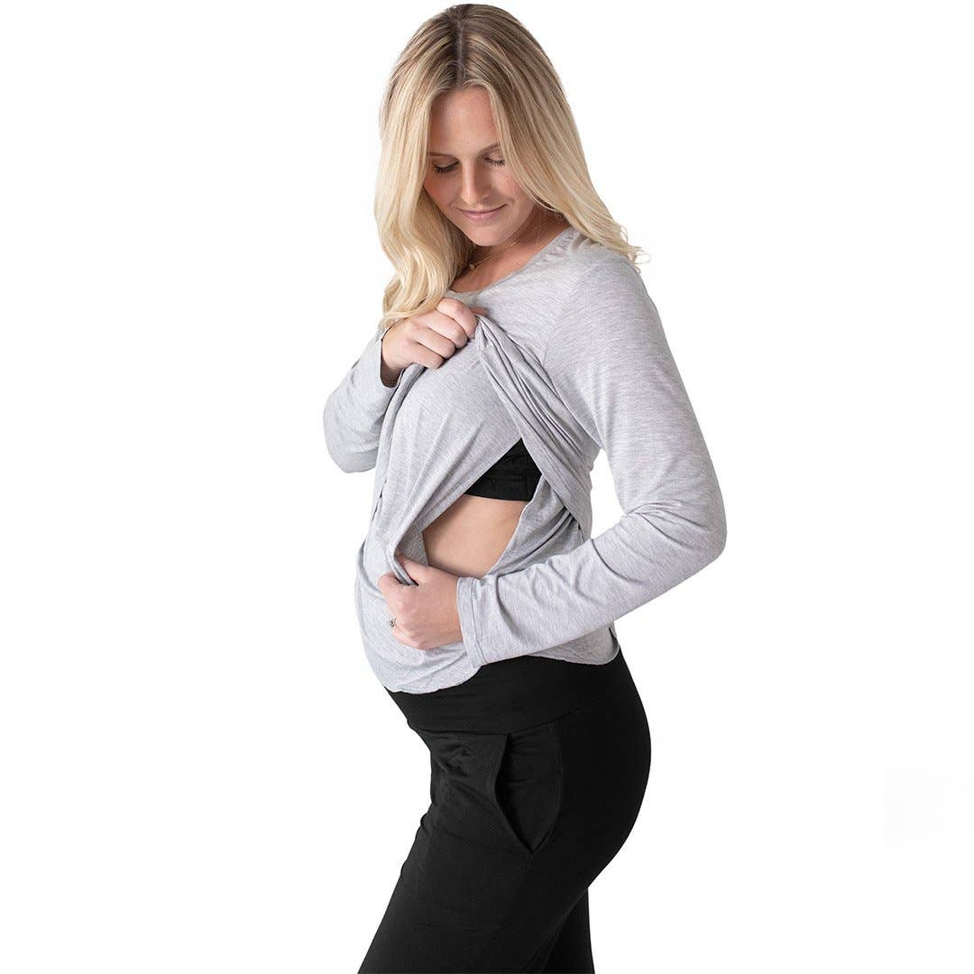 Kindred Bravely - Bamboo Nursing & Maternity Long Sleeve T-shirt