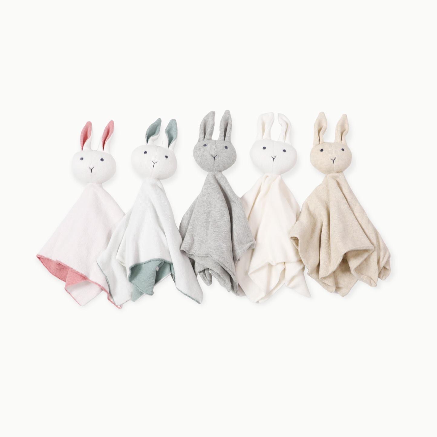 Viverano Organics - Bunny -Organic Baby Lovey Security Knit Blanket Cuddle Cloth