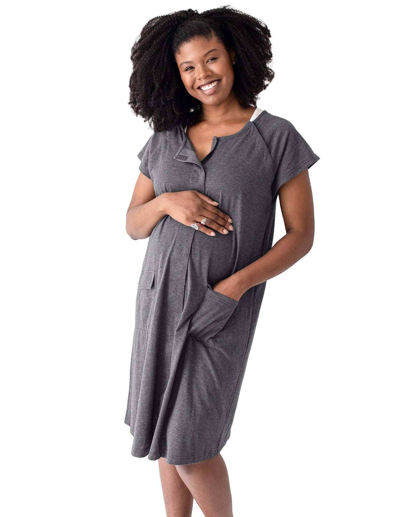 Kindred Bravely - 3 In 1 Universal Labor, Delivery & Nursing Gown