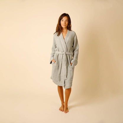 Happy Place Brand - Organic Weightless Waffle Bath Robe