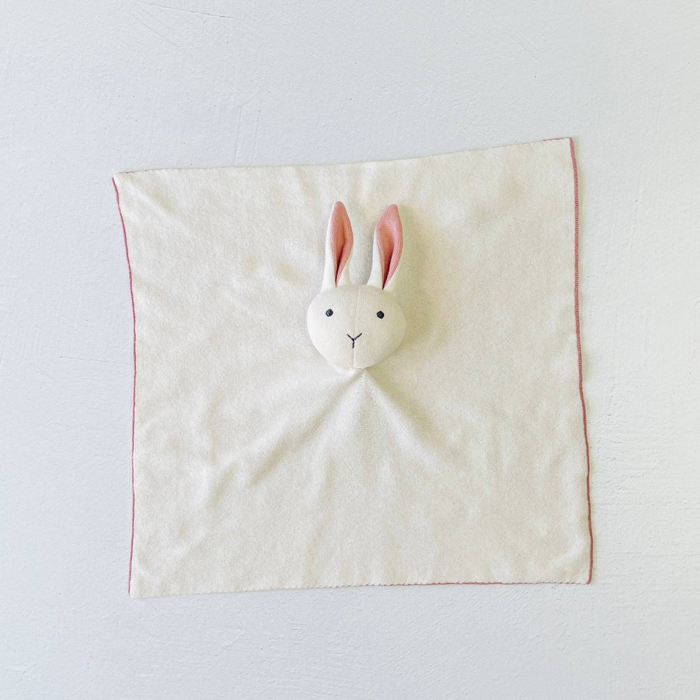 Viverano Organics - Bunny -Organic Baby Lovey Security Knit Blanket Cuddle Cloth