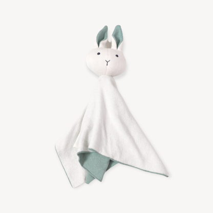 Viverano Organics - Bunny -Organic Baby Lovey Security Knit Blanket Cuddle Cloth