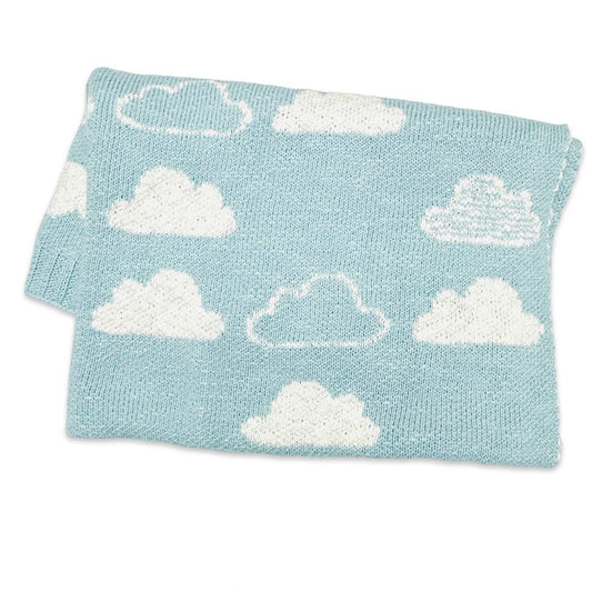 Viverano Organics - Cloud - Organic Jacquard Sweater Knit Baby Blanket