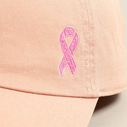 BUNDLE TRIO: Breast Cancer Support Breast Cancer Awareness Ribbon Baseball Cap, Luxury Soft Multi Design Home Slippers,  2 Rings Dainty Eternity Breast Cancer Survivor Necklace Gift