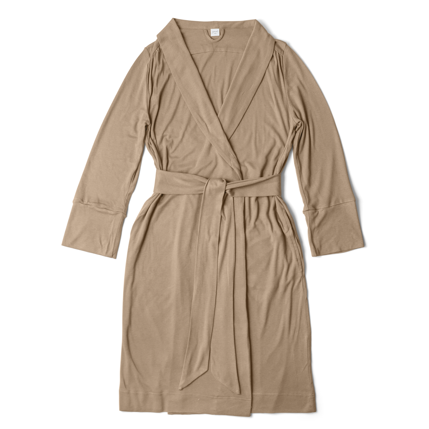 goumikids - Viscose Bamboo + Organic Cotton Womens Robe - Sandstone