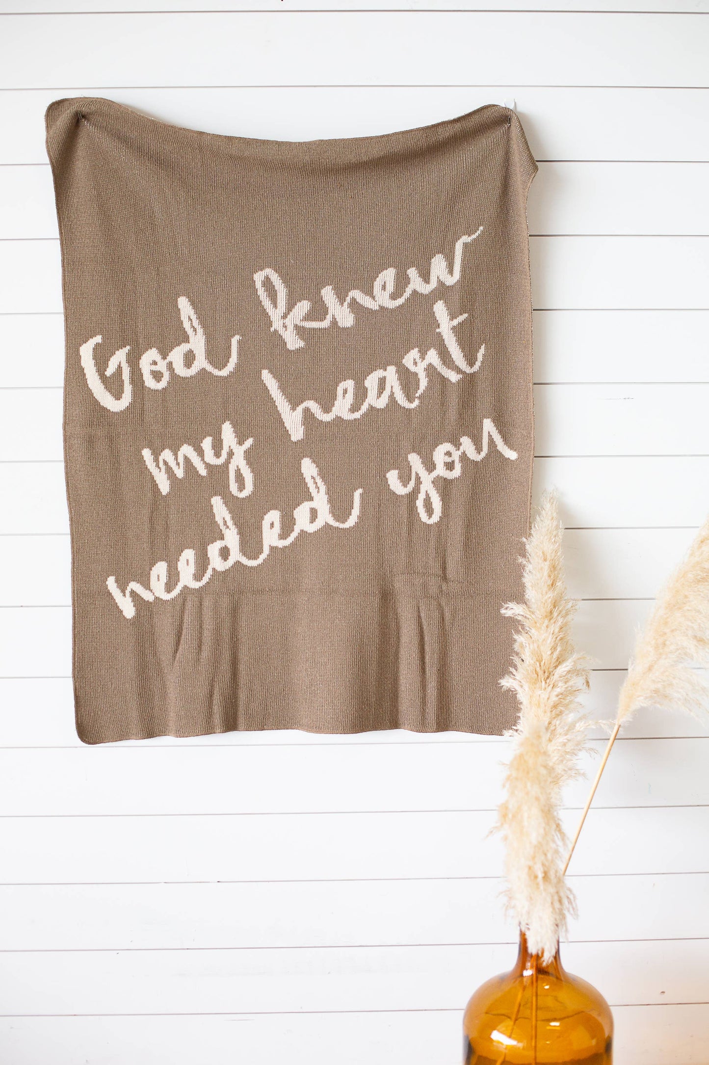 Modern Burlap - Made in the USA | God Knew My Heart Needed You Throw