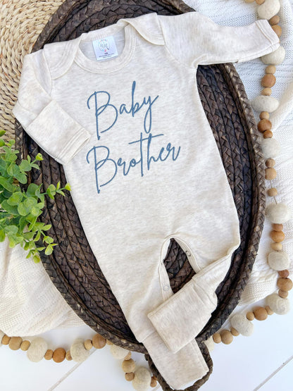 Wonderfully Made - Baby Romper | Baby Brother Blue - Baby Announcement