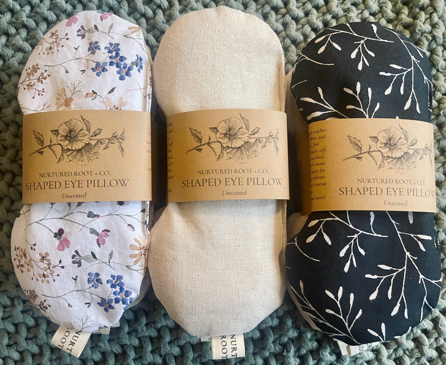 Nurtured Root Co. - Hot & Cold Shaped Eye Pillow